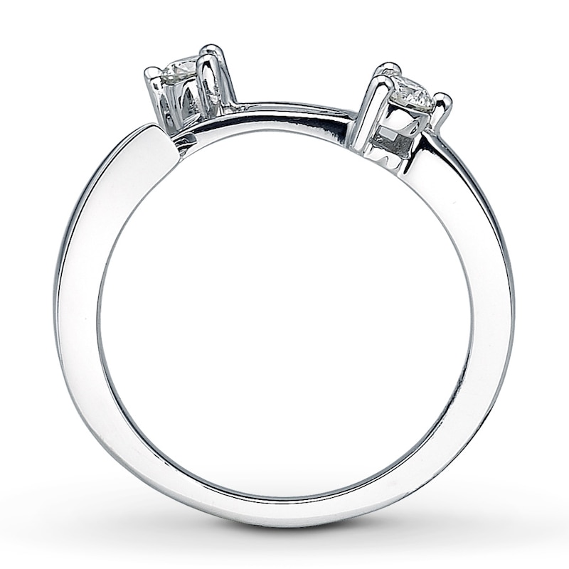 Main Image 2 of Previously Owned Diamond Wedding Band 1/5 ct tw Round-cut 14K White Gold Size 9.25