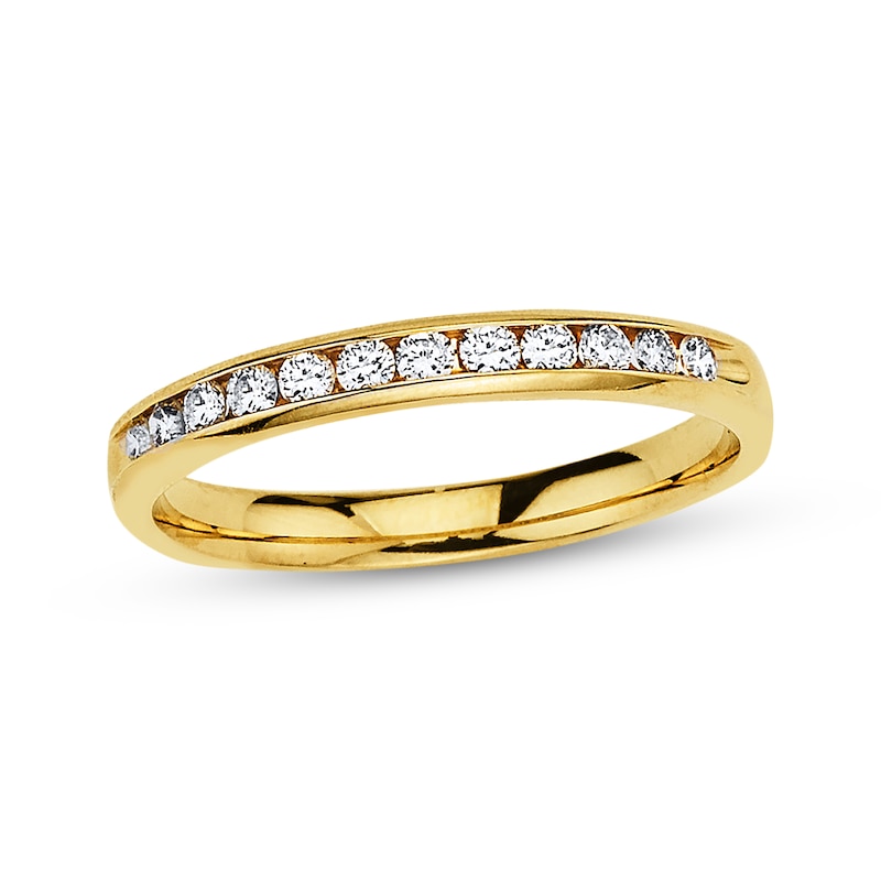 Main Image 1 of Previously Owned Band 1/4 ct tw Round-Cut Diamonds 10K Yellow Gold
