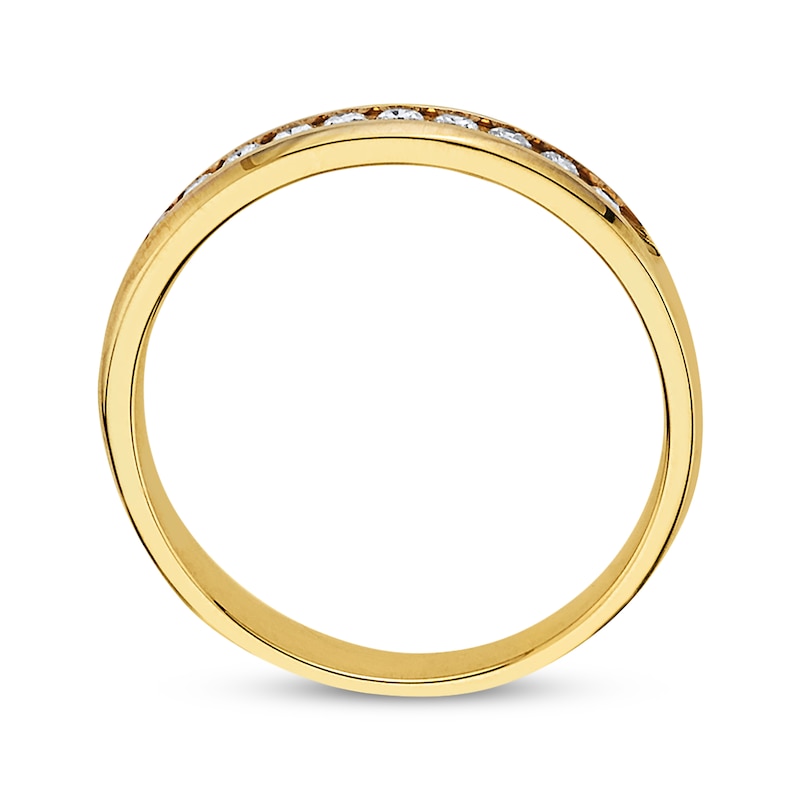 Main Image 3 of Previously Owned Band 1/4 ct tw Round-Cut Diamonds 10K Yellow Gold