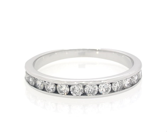 Previously Owned Diamond Anniversary Ring 1/2 ct tw 14K White Gold