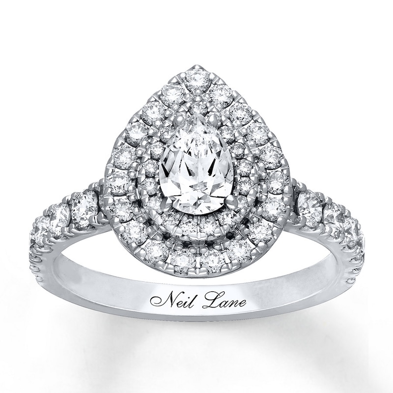 Main Image 1 of Previously Owned Neil Lane Engagement Ring 1-3/8 ct tw Diamonds 14K White Gold