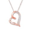 Thumbnail Image 1 of Previously Owned Diamond Necklace 1/10 ct tw 10K Rose Gold