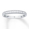 Thumbnail Image 1 of Previously Owned Anniversary Band 1/6 ct tw Round-cut Diamonds 10K White Gold