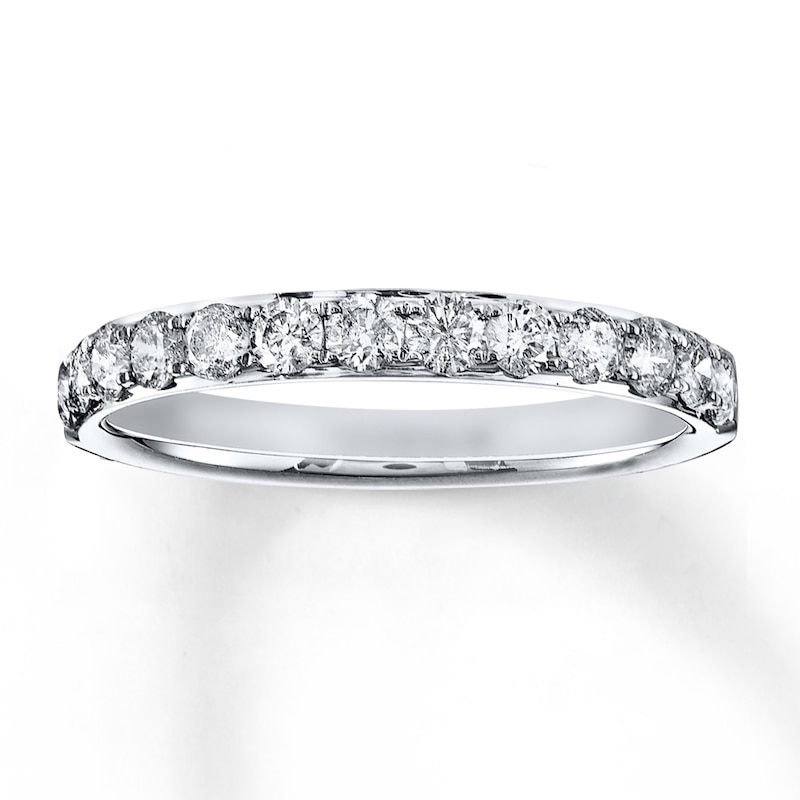 Main Image 1 of Previously Owned Diamond Anniversary Ring 3/4 ct tw Round-cut 14K White Gold