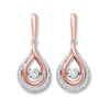 Thumbnail Image 1 of Previously Owned Diamonds in Rhythm 1/3 ct tw Earrings 10K Two-Tone Gold
