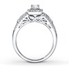 Previously Owned Ring 1/2 ct tw Diamonds 10K White Gold