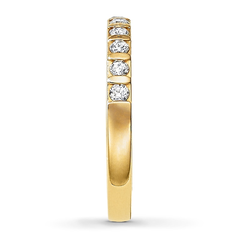 Main Image 3 of Previously Owned Anniversary Band 1/4 ct tw Round-cut Diamonds 10K Yellow Gold