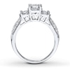 Thumbnail Image 1 of Previously Owned Diamond 3-Stone Ring 1 ct tw Round-cut 14K White Gold
