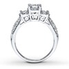 Thumbnail Image 2 of Previously Owned Diamond 3-Stone Ring 1 ct tw Round-cut 14K White Gold