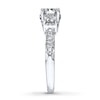 Thumbnail Image 3 of Previously Owned Diamond 3-Stone Ring 1 ct tw Round-cut 14K White Gold