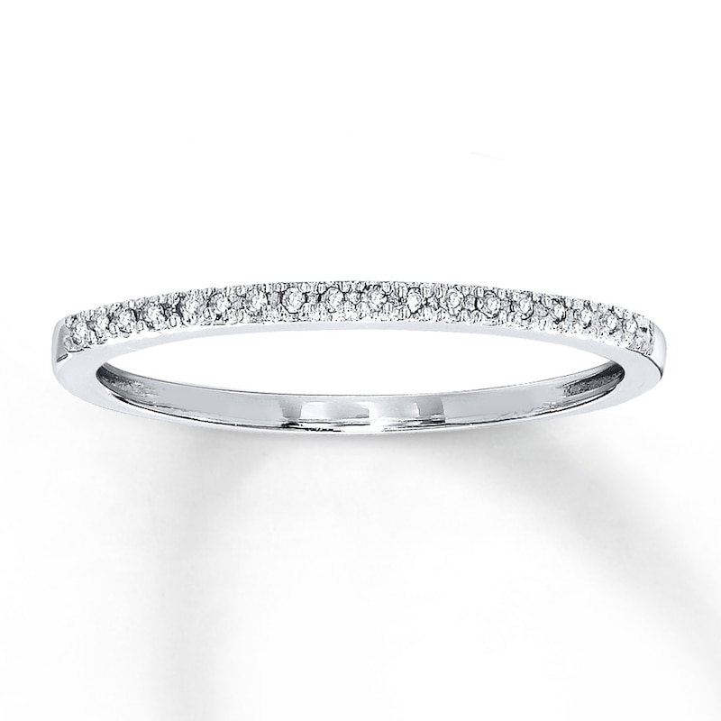 Main Image 1 of Previously Owned Band 1/20 ct tw Diamonds 14K White Gold