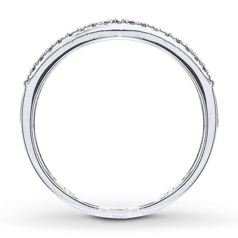 Main Image 2 of Previously Owned Band 1/20 ct tw Diamonds 14K White Gold