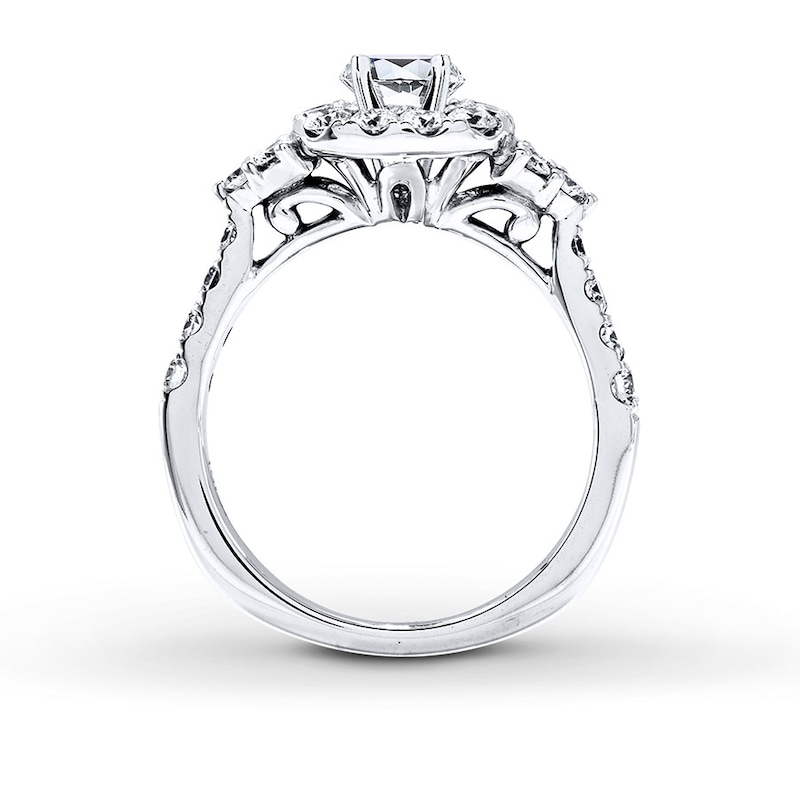 Main Image 2 of Previously Owned Diamond Ring Setting 1 ct tw Round-cut 18K White Gold
