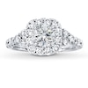 Thumbnail Image 3 of Previously Owned Diamond Ring Setting 1 ct tw Round-cut 18K White Gold