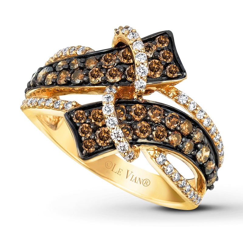 Main Image 1 of Previously Owned Le Vian Chocolate Diamonds 1-1/6 ct tw Ring 14K Honey Gold Size 9.75