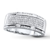 Thumbnail Image 1 of Previously Owned Men's Band 1/2 ct tw Diamonds 10K White Gold Size 14