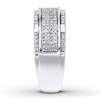 Thumbnail Image 3 of Previously Owned Men's Band 1/2 ct tw Diamonds 10K White Gold Size 14