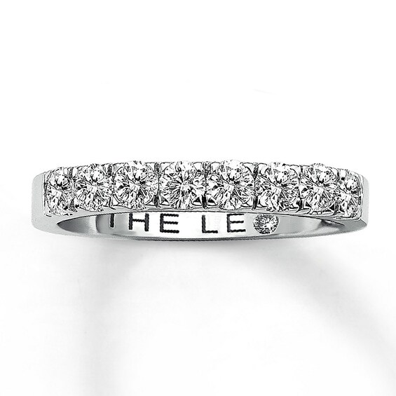 Previously Owned THE LEO Diamond 3/4 ct tw Anniversary Band Round-cut 14K White Gold Size 8