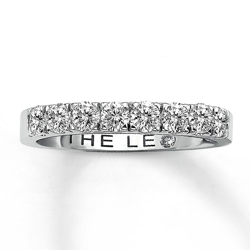 Main Image 1 of Previously Owned THE LEO Diamond 3/4 ct tw Anniversary Band Round-cut 14K White Gold Size 8