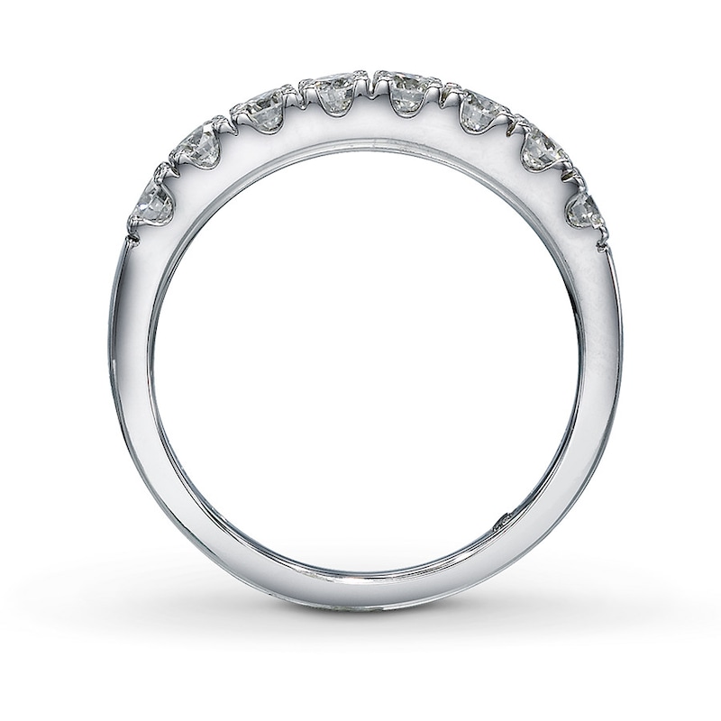 Main Image 2 of Previously Owned THE LEO Diamond 3/4 ct tw Anniversary Band Round-cut 14K White Gold Size 8