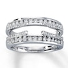 Thumbnail Image 0 of Previously Owned Diamond Enhancer Ring 1/2 ct tw Round-cut 14K White Gold - Size 3.5