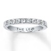 Thumbnail Image 1 of Previously Owned THE LEO Diamond 3/8 ct tw Anniversary Ring Round-cut 14K White Gold Size 4.5