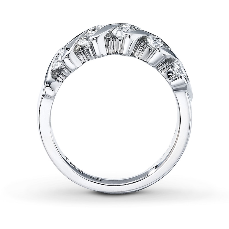 Main Image 2 of Previously Owned THE LEO Diamonds 1 ct tw Anniversary Ring 14K White Gold Size 9.75