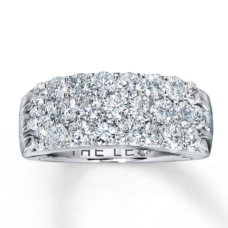 Main Image 1 of Previously Owned THE LEO Diamonds 2 ct tw Anniversary Band Round-cut 14K White Gold Size 11