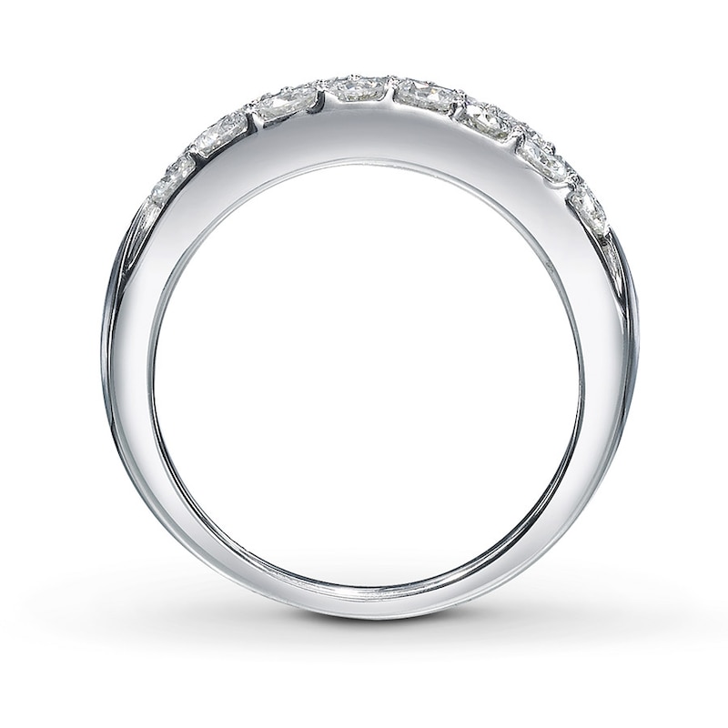 Main Image 2 of Previously Owned THE LEO Diamonds 2 ct tw Anniversary Band Round-cut 14K White Gold Size 11