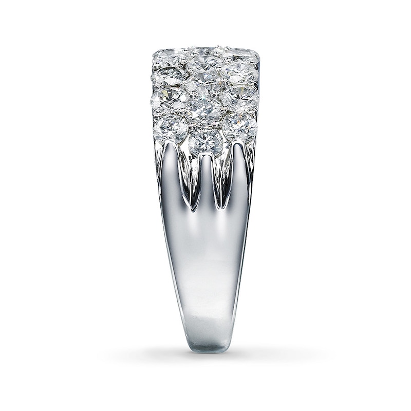 Main Image 3 of Previously Owned THE LEO Diamonds 2 ct tw Anniversary Band Round-cut 14K White Gold Size 11