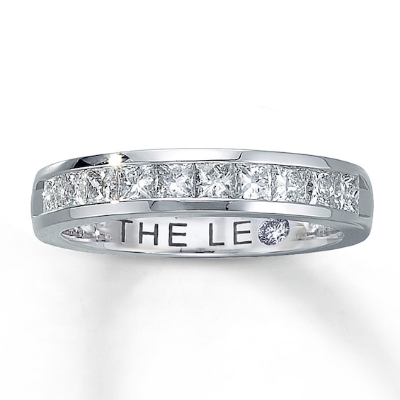 Previously Owned THE LEO Anniversary Band 1 ct tw Princess-cut Diamonds 14K White Gold Size