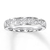 Thumbnail Image 0 of Previously Owned Diamond Anniversary Band 1 ct tw Princess-cut 14K White Gold - Size 11.5
