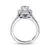 Thumbnail Image 3 of Previously Owned Neil Lane Engagement Ring 2-1/6 ct tw Cushion & Round-cut Diamonds 14K White Gold - Size 4.5