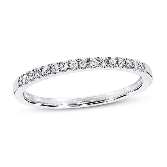 Previously Owned Diamond Wedding Band 1/ ct tw Round-cut 10K White Gold