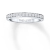 Thumbnail Image 0 of Previously Owned THE LEO Diamond Band 1/4 ct tw Round-cut 14K White Gold - Size 4