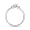 Thumbnail Image 3 of Previously Owned Diamond Promise Ring 1/5 ct tw Princess/Round 10K White Gold