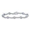 Thumbnail Image 1 of Previously Owned Diamond Bracelet 2 ct tw Round-cut 14K White Gold 7.25"