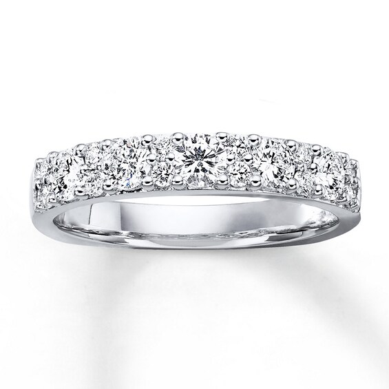Previously Owned Hearts Desire Anniversary Band 3/4 ct tw Round-cut Diamonds 18K White Gold