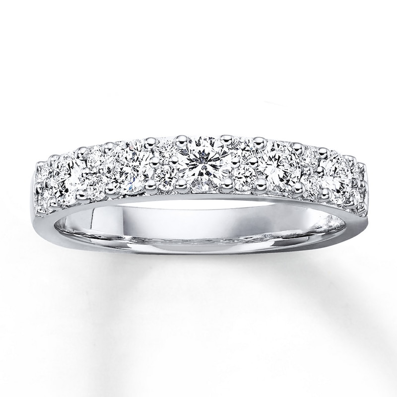 Main Image 1 of Previously Owned Hearts Desire Anniversary Band 3/4 ct tw Round-cut Diamonds 18K White Gold