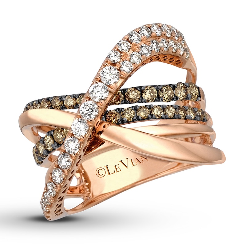 Main Image 1 of Previously Owned Le Vian Chocolate Diamonds 1-1/5 ct tw Ring 14K Strawberry Gold