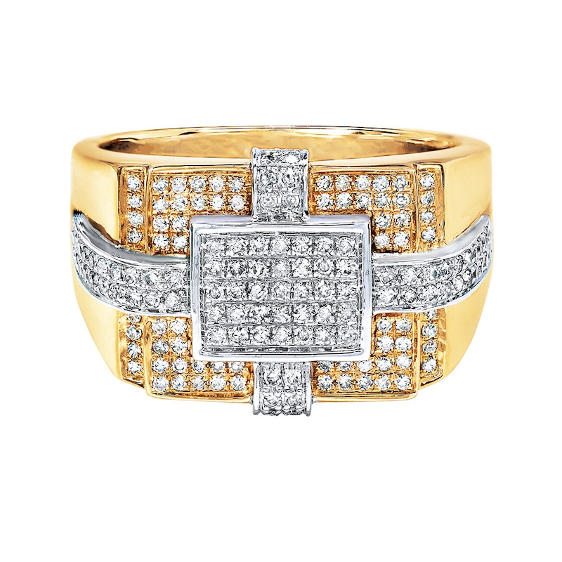 Main Image 1 of Previously Owned Men's Diamond Ring 5/8 ct tw 10K Two-Tone Gold