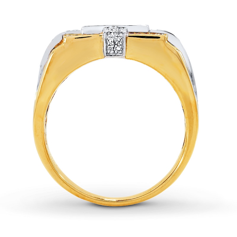 Main Image 2 of Previously Owned Men's Diamond Ring 5/8 ct tw 10K Two-Tone Gold