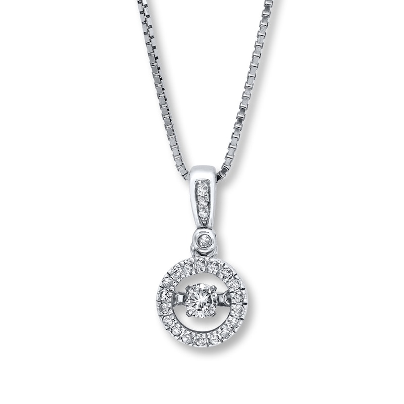 Main Image 1 of Previously Owned Unstoppable Love 1/5 carat tw Sterling Silver Necklace