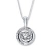 Thumbnail Image 1 of Previously Owned Unstoppable Love 1/3 ct tw Necklace 10K White Gold 18"