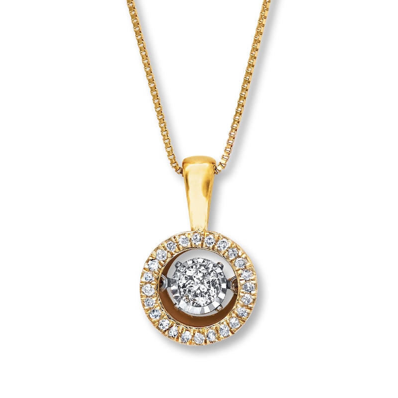 Main Image 1 of Previously Owned Unstoppable Love 1/4 ct tw Necklace 10K Yellow Gold