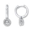 Thumbnail Image 0 of Previously Owned Unstoppable Love 1/4 ct tw Earrings 10K White Gold