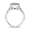 Thumbnail Image 2 of Previously Owned Diamond Engagement Ring 1 ct tw Round & Baguette-cut 14K White Gold