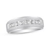 Thumbnail Image 1 of Previously Owned Men's Diamond Wedding Band 1/2 ct tw 10K White Gold