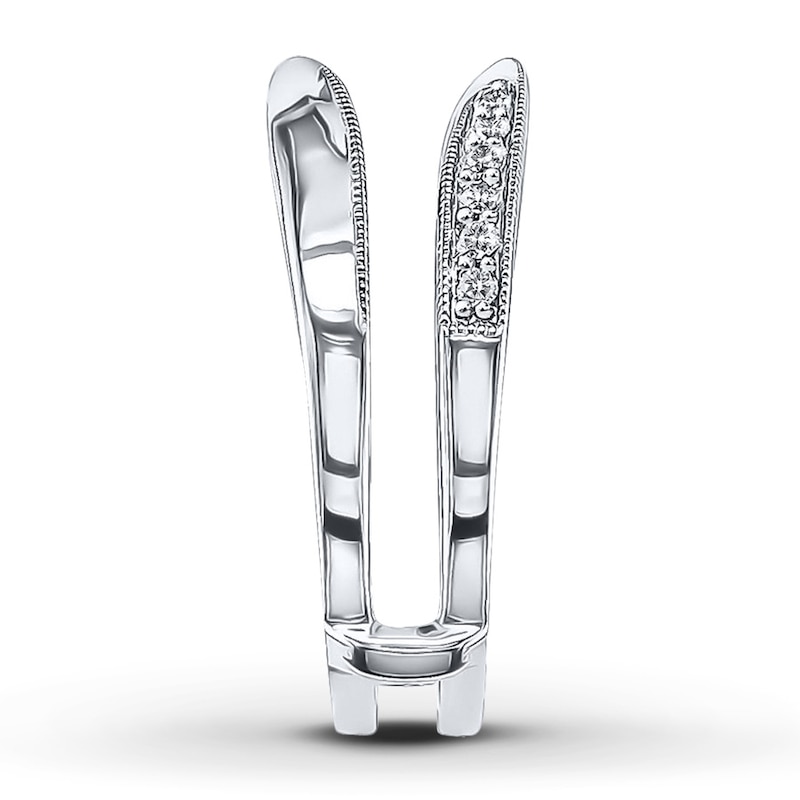 Main Image 3 of Previously Owned Enhancer Ring 1/5 ct tw Diamonds 10K White Gold