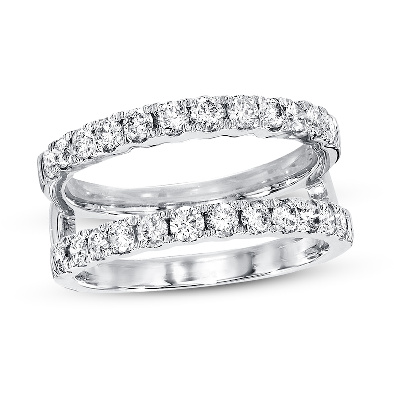 Main Image 1 of Previously Owned Diamond Enhancer Ring 1 ct tw Round-cut 14K White Gold
